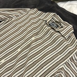 First Wave Vertical Striped Button Up. Men’s Small or Children’s 16